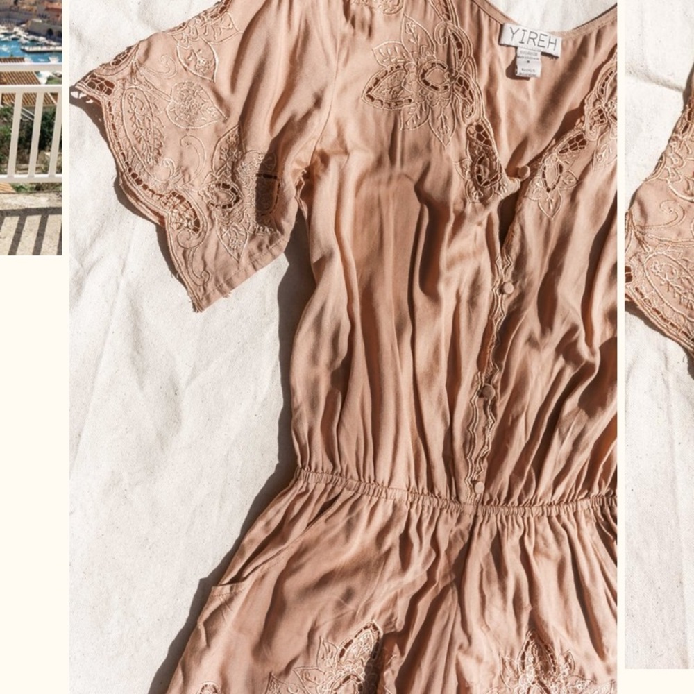 YIREH Luna Playsuit/ Romper in Sand